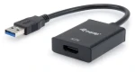 Equip Adapter USB-A - HDMI černá / Redukce / Full HD 1920x1080 / 0,25 m (133385)