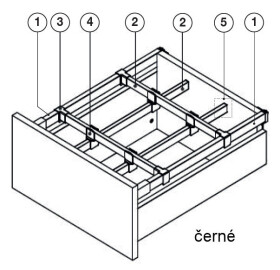 Strong StrongMax vnitřní dělení černé :: profil 1100 (404281)