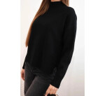 Dámský svetr volný styl 35209 Černá - K-Fashion černá one size