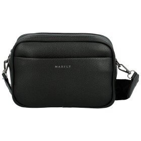 Stylová dámská koženková crossbody kabelka MaxFly Tarja, černá