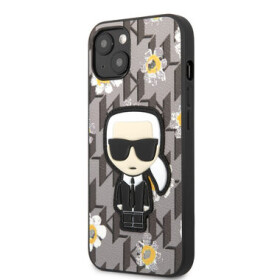 Pouzdro Karl Lagerfeld Ikonik Flower iPhone 13 Grey