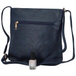 Elegantní dámská crossbody kabelka Ruvena, tmavě modrá