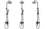 REA - Sprchový set s baterií 150mm VERSO černá REA-P9145