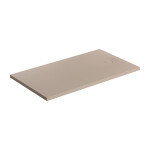 OMNIRES - AQUAROCK kompozitní sprchová vanička protiskluzová, 80 x 140 cm, dune beige mat AQUAROCK80-140DB