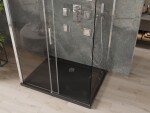 MEXEN/S - OMEGA sprchový kout 3-stěnný 130x80, transparent, chrom + vanička včetně sifonu 825-130-080-01-00-3s-4070