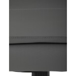 Židle kancelářská, šedá ekokůže, kříž kov chromový, houpací mechanismus, čalouněné područky