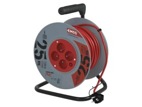 Prodlužovací kabel na bubnu - 4 zásuvky 25m EMOS P19425