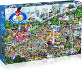 GIBSONS Puzzle Miluji prodej z kufru auta