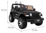 Mamido Elektrické autíčko Jeep Wrangler Rubicon 4x4 černé