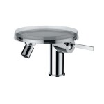 Laufen - Kartell Bidetová páková baterie Disc, s výpustí, chrom H3413310041111