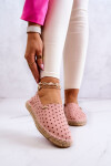 Dámské espadrilky s puntíky Big Star JJ274869 Růžové 39