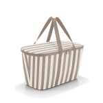 Chladící taška Reisenthel Coolerbag Summerstripes coffee