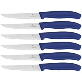 VICTORINOX Swiss Classic sada 6 ks nožů na steaky modrá