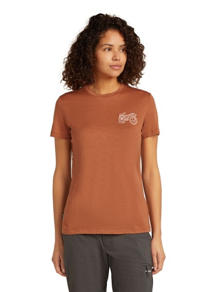 ICEBREAKER W 150 Tech Lite SS Tee Adventure Rid, Dusty Clay velikost: XS