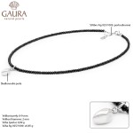 Korálkový náhrdelník Joana - keshi perla, spinel, stříbro 925/1000, 41 cm + 3 cm (prodloužení) Bílá