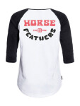 Horsefeathers OLY white dámské tričko dlouhým rukávem