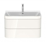 DURAVIT - Happy D.2 Plus Skříňka s umyvadlem 48x78x49 cm, 2 zásuvky, bílá vysoký lesk HP4637O2222