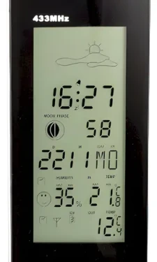 Alecto WS-1150 černá/stříbrná / Meteostanice / bezdrátový senzor / předpověď počasí / budík (WS-1150)