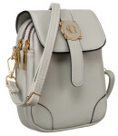 Stylová dámská koženková crossbody kabelka Toli, šedá