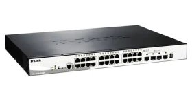 D-Link DGS-1510-28XMP / PoE Switch / 24x Gigabit / 4x SFP+ 10G / L2/L3 / 370W PoE (DGS-1510-28XMP/E)