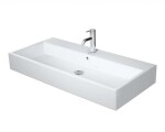 DURAVIT - Vero Air Umyvadlo 100x47 cm, s přepadem, otvor pro baterii, WonderGliss, bílá 23501000001