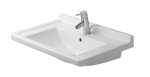 DURAVIT - Starck 3 Umyvadlo 70x49 cm, s přepadem, s otvorem pro baterii, bílá 0304700000