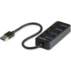 StarTech USB 3.0 HUB 4 porty černá / USB-A / 5 Gbs (HB30A4AIB)