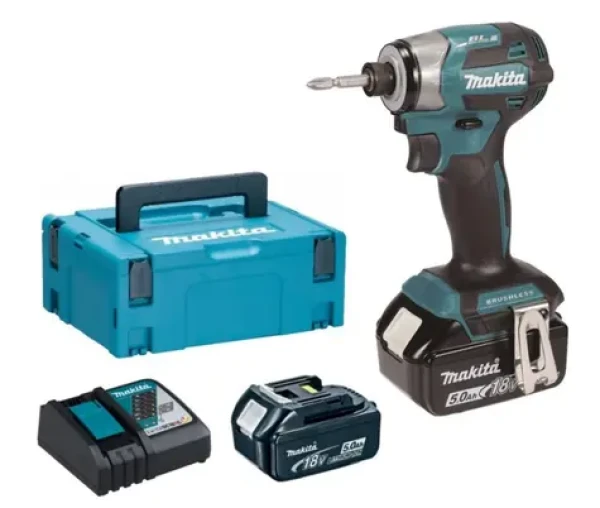 Makita DTD173RTJ / Aku rázový utahovák 1:4" / Li-ion / 18V / 180 Nm / 2x 5.0 Ah (DTD173RTJ)