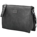 Stylová dámská koženková crossbody kabelka Angie, tmavě šedá