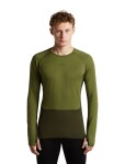 ICEBREAKER Mens Merino 200 ZoneKnit LS Crewe, Dark Loden/Sphagnum/Cb (vzorek) velikost: M