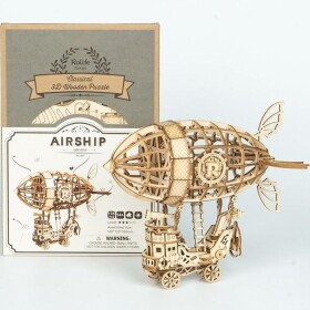 Dřevěné 3D puzzle Vzducholoď