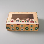 Cake star Vánoční krabice "domeček" s laminací 25x17x7cm