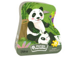 Mamido Puzzle Panda s bambusem 48 dílků