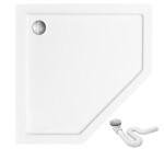 REA/S - Sprchový kout AXIN 90x90 - chrom + sprchová vanička Diamond, bílá KPL-K8779