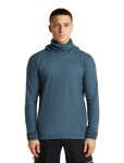 ICEBREAKER Mens Merino 400 RealFleece Grid Pulover Hood, Abyss (vzorek) velikost: M