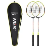 NILS NRZ204 / Badmintonový set / ocel-hliník / 66 cm / grip G1 / 2 rakety