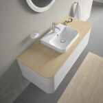 DURAVIT - Happy D.2 Plus Umyvadlo na desku, 500x400 mm, s přepadem, s otvorem pro baterii, bílá 2360500000