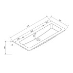 MEREO - Siena, koupelnová skříňka s umyvadlem z litého mramoru 101 cm, bílá lesk CN412M2