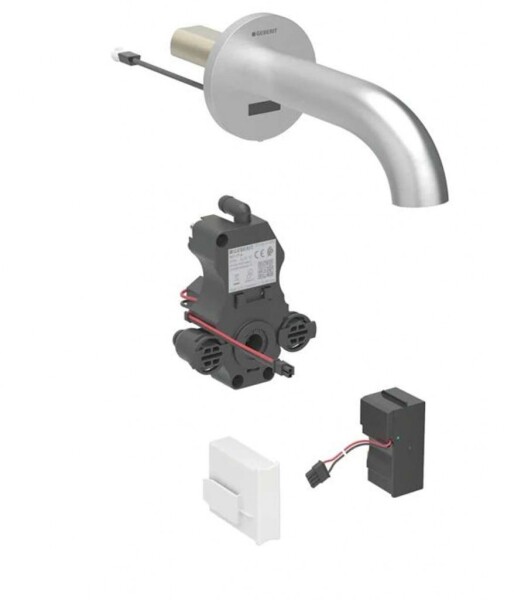 GEBERIT - Piave Elektronická umyvadlová baterie pod omítku, síťové napájení, easy to clean, kartáčovaná nerez 116.262.SN.1