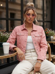 FashionStreet dámská růžová džínová bunda TY5597 XL