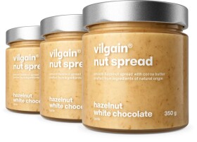 Vilgain Sweet Nuts – 3× Bílá čokoláda a lískový oříšek 350 g