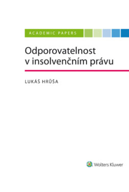 Odporovatelnost v insolvenčním právu - Lukáš Hrůša - e-kniha