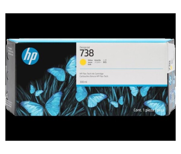 HP 738 300-ml Yellow DesignJet Ink Cartridge EDF_556955