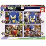 EDUCA Svítící puzzle Sonic Prime 4v1
