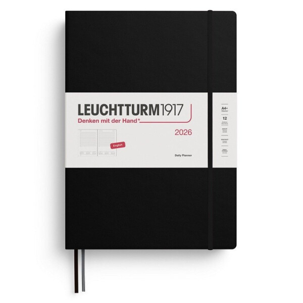 Daily Planner 2026 Master (A4+) Black