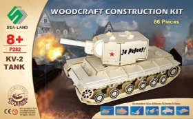 WOODCRAFT Dřevěné 3D puzzle Tank KV-2