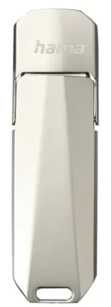Hama USB Uni-C Deluxe 128 GB stříbrná / Flash disk / USB-C 3.1 / čtení: až 70 MBs (213100)