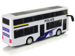 Mamido Policejní dvoupatrový autobus s efekty bílý