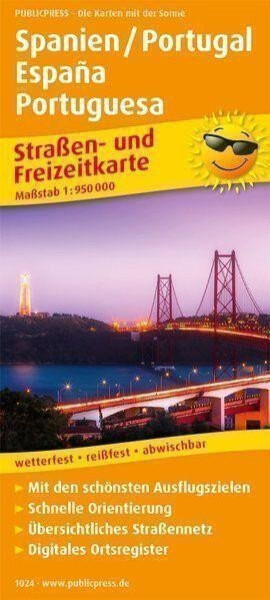 Španělsko Portugalsko, Španělsko Portugalsko, 1:950 000 automapa