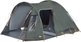 HIGH PEAK Stan Tessin 4.1 tmavě zelená/šedá / Pro 4 osoby / vodní sloupec 3000 mm / UV faktor 80 (10380)